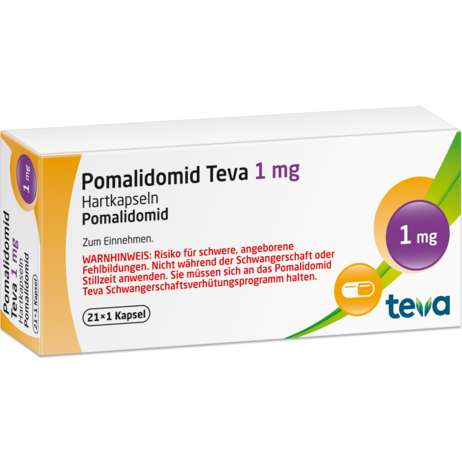Pomalidomid Teva 1&nbsp;mg Hartkapseln