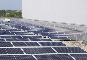 Standort Ulm – neue Photovoltaikanlage auf dem Dach des Hochregallagers