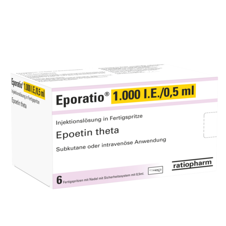 Eporatio® 1.000&nbsp;I.E./0,5&nbsp;ml Injektionslösung in Fertigspritze