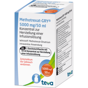Methotrexat-GRY® 5000 mg/50 ml Konzentrat zur Herstellung einer Infusionslösung