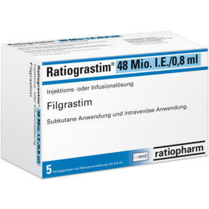Ratiograstim® 48 Mio. I.E./0,8 ml Injektions- oder Infusionslösung