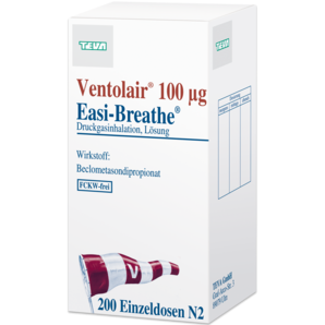 Ventolair® 100 µg Easi-Breathe® Druckgasinhalation, Lösung