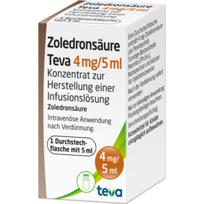 Zoledronsäure Teva 4 mg/5 ml Konzentrat zur Herstellung einer Infusionslösung
