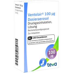 Ventolair® 100 µg Dosieraerosol, Druckgasinhalation, Lösung