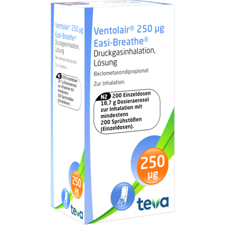 Ventolair® 250 µg Easi-Breathe® Druckgasinhalation, Lösung