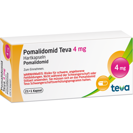 Pomalidomid Teva 4&nbsp;mg Hartkapseln