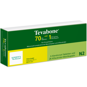 Tevabone® 70 mg Tabletten und 1 Mikrogramm Weichkapseln
