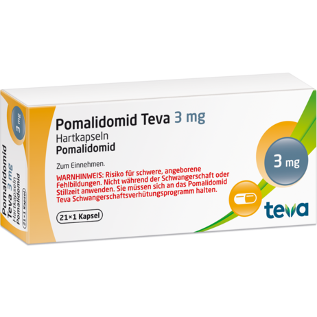Pomalidomid Teva 3&nbsp;mg Hartkapseln