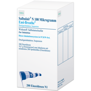 Salbulair® N 100 Mikrogramm Easi-Breathe® Druckgasinhalation, Suspension