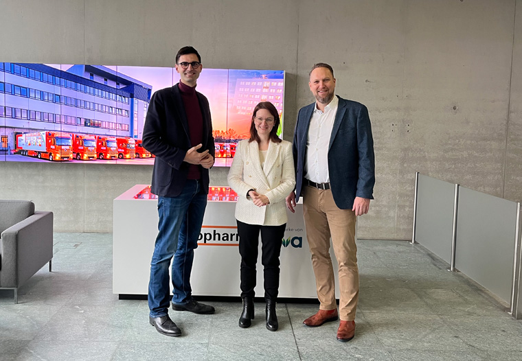 Politischer Besuch bei Teva: CDU-Bundestagsabgeordnete zu Gast im Donautal