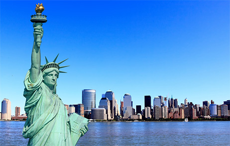 Skyline New York und Freiheitsstatue