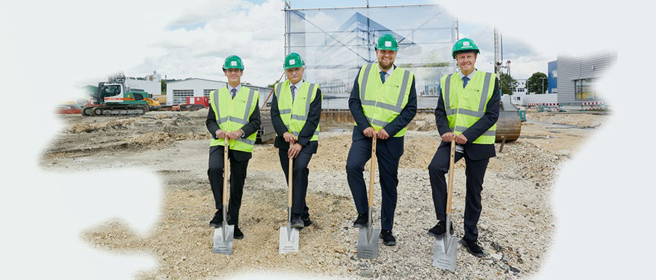 Baubeginn der neuen Biotech-Anlage am Standort Ulm/Donautal