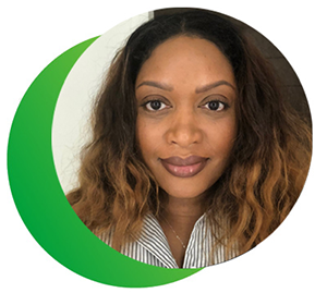 Porträt einer Frau Jamie Sanders welche Geschichten für pflegende Menschen aus Ihrem Alltag erzählt